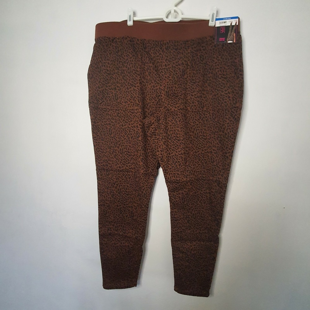 No Boundaries Leopard Jeggings Brown Plus Size XXL 21 Animal Print Juniors Pants